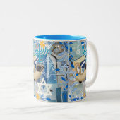 Tasse 2 Couleurs Yom Kippour (Devant droit)
