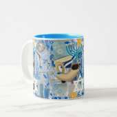Tasse 2 Couleurs Yom Kippour (Devant gauche)