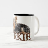 Tasse 2 Couleurs Yorkie (Devant droit)