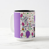 Tasse 2 Couleurs Yorkie Poo (Devant gauche)
