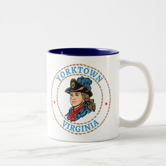 Tasse 2 Couleurs Yorktown Virginia Colonial (Droit)