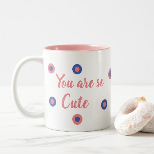 Tasse 2 Couleurs You are so cute (Avec donut)