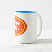 Tasse 2 Couleurs You Are Staring Print Novelty (Devant droit)