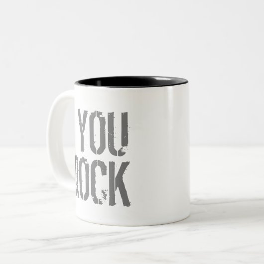 Tasse 2 Couleurs You Rock - (Devant gauche)