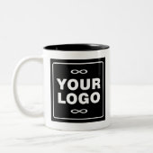 Tasse 2 Couleurs Your Logo - Square - Background BLACK (Gauche)
