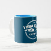 Tasse 2 Couleurs Yuba River California Kayak (Devant gauche)