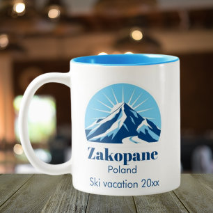 Tasse 2 Couleurs Zakopane station Pologne après ski