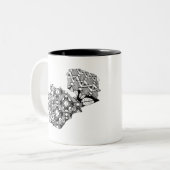 Tasse 2 Couleurs Zambie (Devant gauche)