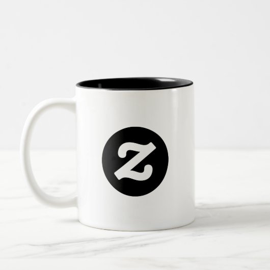 Tasse 2 Couleurs Zazzle CircleZ (Gauche)