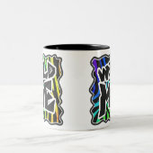 Tasse 2 Couleurs Zebra Black et Rainbow Wild Me (Centre)