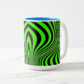 Tasse 2 Couleurs Zebra Skin Print Texture Motif-88488 (Devant droit)
