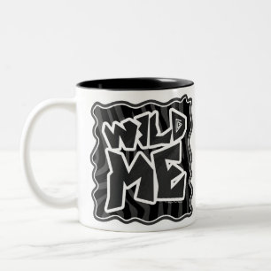 Tasse 2 Couleurs Zebra Wild me Noir et gris