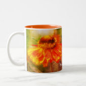 Tasse 2 Couleurs Zinnia Abstrait Flower Art personnalisé (Gauche)