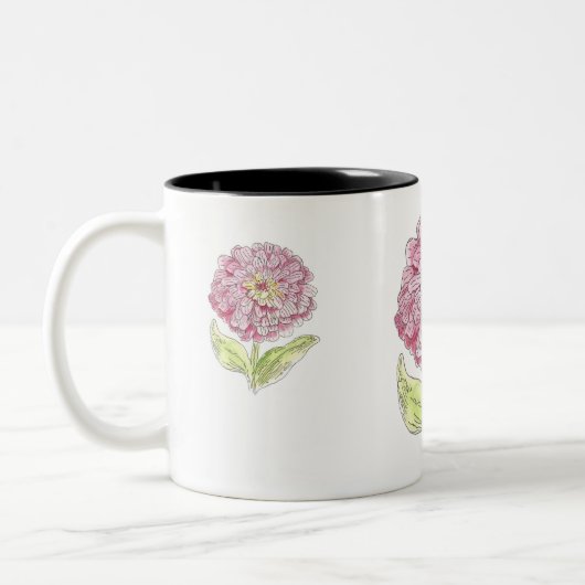 Tasse 2 Couleurs Zinnia éclate (Gauche)