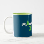 Tasse 2 Couleurs Zion National Park Retro (Gauche)