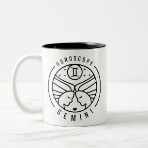 Tasse 2 Couleurs Zodiac GEMINI Horoscope Design
