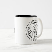 Tasse 2 Couleurs Zodiac SCORPIO Horoscope Design (Devant droit)