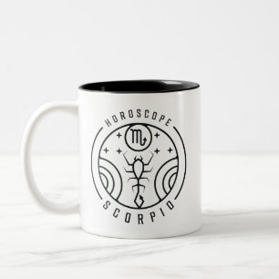 Tasse 2 Couleurs Zodiac SCORPIO Horoscope Design