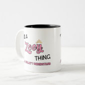 Tasse 2 Couleurs Zoey ce que tu ne comprendrais pas (Devant gauche)