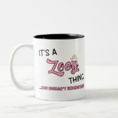 Tasse 2 Couleurs Zoey ce que tu ne comprendrais pas (Gauche)