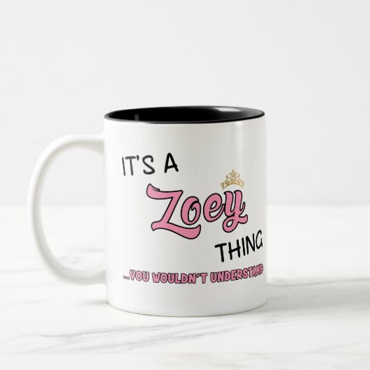 Tasse 2 Couleurs Zoey ce que tu ne comprendrais pas (Gauche)