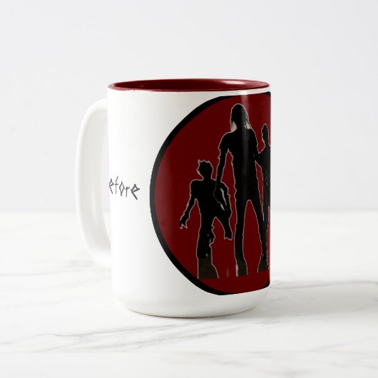 Tasse 2 Couleurs Zombie (Devant gauche)