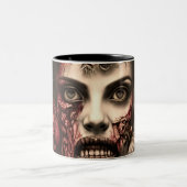 Tasse 2 Couleurs Zombie Babe 02 (Centre)