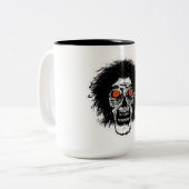 Tasse 2 Couleurs ZOMBIE Yeux Orange (Devant gauche)