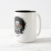 Tasse 2 Couleurs ZOMBIE Yeux Orange (Devant droit)