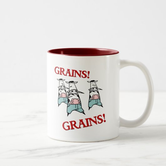 Tasse 2 Couleurs Zombis de vache (Droit)