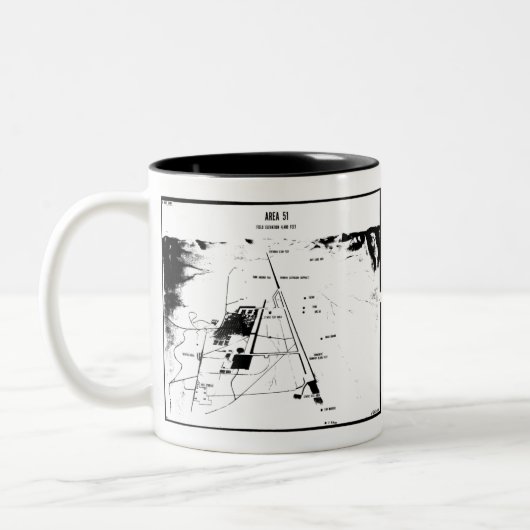 Tasse 2 Couleurs Zone 51 (Gauche)