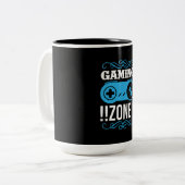 Tasse 2 Couleurs Zone de jeu cadeau Gamer (Devant gauche)