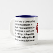 Tasse 2 Couleurs Zone de liberté de parole (Devant gauche)