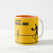 Tasse 2 Couleurs Zone de pickleball (Devant droit)