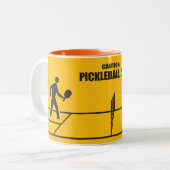 Tasse 2 Couleurs Zone de pickleball (Devant gauche)