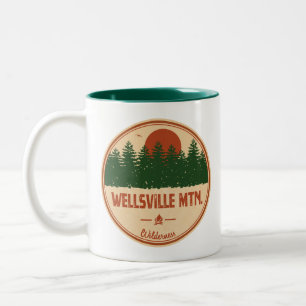 Tasse 2 Couleurs Zone sauvage de la montagne de Wellsville Utah
