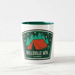 Tasse 2 Couleurs Zone sauvage de la montagne de Wellsville Utah Cam
