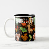 Tasse 2 Couleurs Zookeeper Safari Faune mignonne Animaux africains (Gauche)