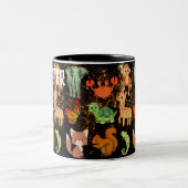 Tasse 2 Couleurs Zookeeper Safari Faune mignonne Animaux africains (Centre)