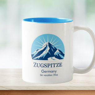Tasse 2 Couleurs Zugspitze Allemagne Deutschland station de ski sou