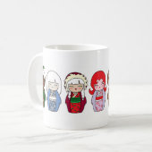 Tasse 2 de Noël de Kokeshi (Devant gauche)