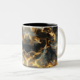 Tasse 2 Ethereal Dance Of Light-kleuren, Enchanti Tweekleurige Koffiemok