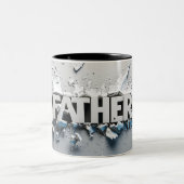 Tasse 2 Father-kleuren Tweekleurige Koffiemok (Center)