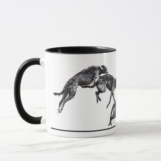 Tasse 2 Kleur scottish deerhounds Mok (Links)