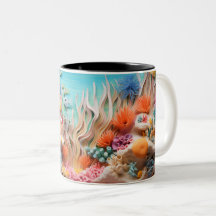 Tasse 2 Kleuren Onder de zee Mok, Oceaan Vibes Dr