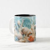Tasse 2 Kleuren Under the sea Mug, Ocean Vibes Dr. Tweekleurige Koffiemok (Voorkant links)