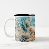 Tasse 2 Kleuren Under the sea Mug, Ocean Vibes Dr. Tweekleurige Koffiemok (Links)