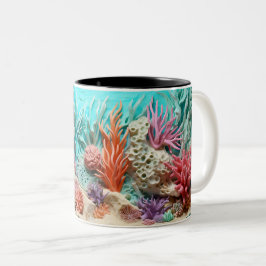Tasse 2 Kleuren Under the sea Mug, Ocean Vibes Dr. Tweekleurige Koffiemok