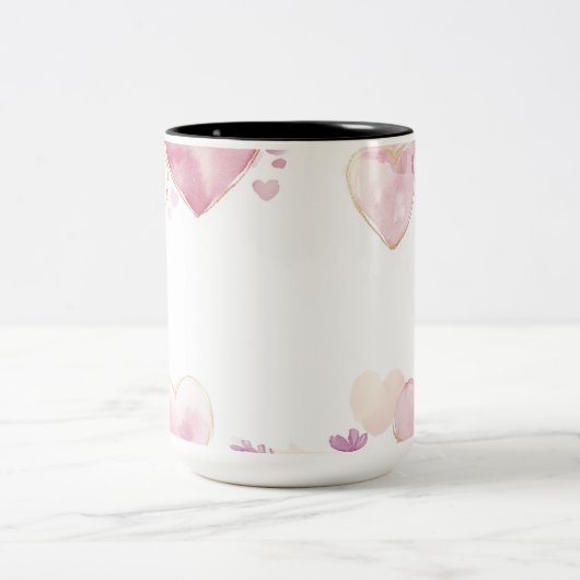 Tasse 2 Personalized Valentine Coffee Mug Tweekleurige Koffiemok (Center)