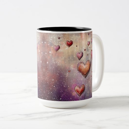 Tasse 2 Personalized Valentine Coffee Mug Tweekleurige Koffiemok (Voorkant rechts)